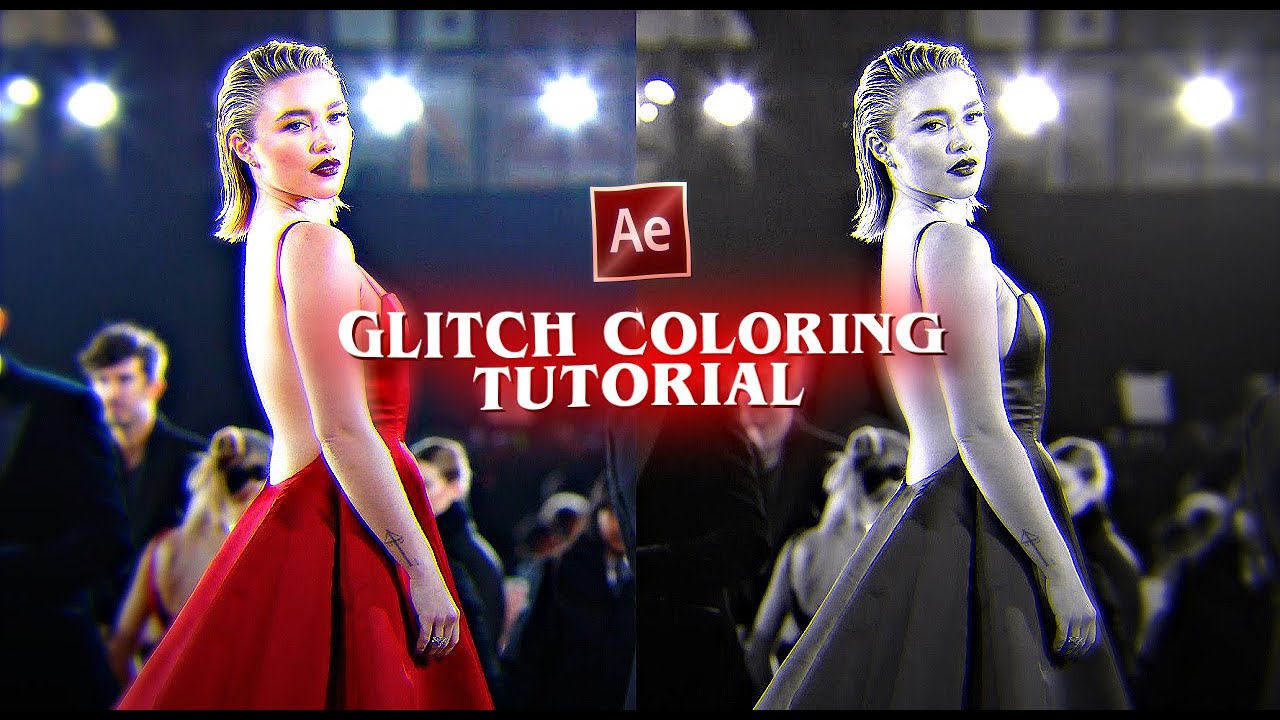 Glitch coloring tutorial || After Effects - YouTube