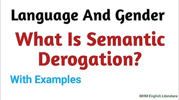 What is Semantic Derogation With examples Explained in Urdu & Hindi || Language and Gender