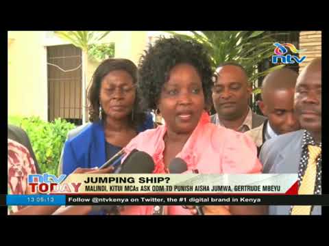 Malindi, Kitui MCAs ask ODM to punish Aisha Jumwa and Getrude Mbeyu