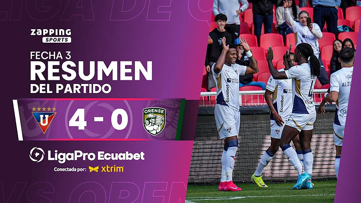 Liga de Quito 4 - 0 Orense SC / Fecha 3 / LigaPro Ecuabet conectada por Xtrim