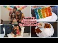 அன்ஷிகாவின் பிறந்தநாள் கொண்டாட்டம் | Lockdown birthday Vlog | சொதப்பல் Rainbow cake | Dinner spread