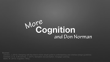 HCI Spring 2019 - Lecture 05: More Cognition and Don Norman (2019-01-31)