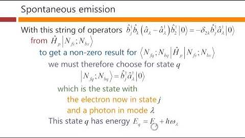 Spontaneous emission – David Miller