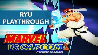 Super Marvel vs. Capcom: Eternity of Heroes (PC) - Ryu Gameplay