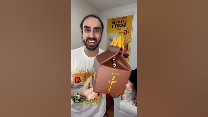 Travis Scott McDonalds Happy Meal Box!!!