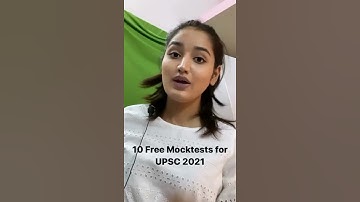 10 free mocktests for UPSC 2021🎉🎉🎉#shorts