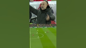 Guardiola & Klopp react to Salah’s goal #shorts