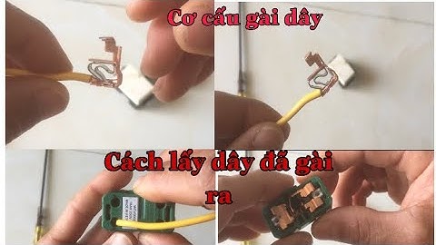 Bên trong cơ cấu gài dây điện tự động của các thiết bị panasonic | Anh thợ đụng