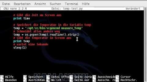 Raspberry Pi & Python - Script to show temperatur