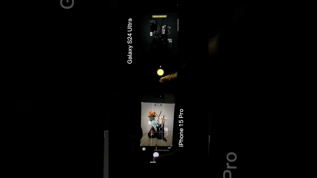 Samsung Galaxy S24 Ultra vs. Apple iPhone 15 Pro: Night Mode #shorts #samsunggalaxy #iphone