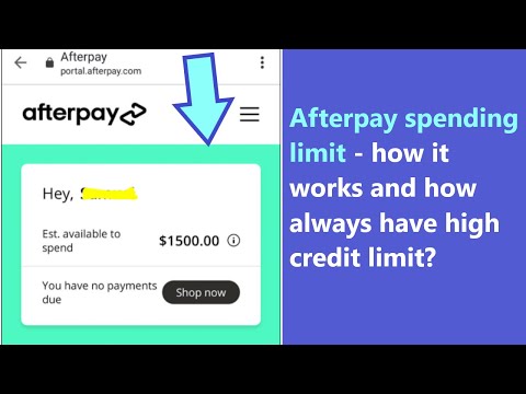 Afterpay spending limit