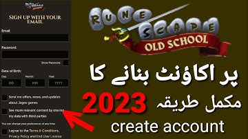 how to create osrs account || create account on old school rune scape in 2023 || my tech 45 || osrs