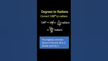 Converting Degrees to Radians | Trigonometry #shorts #youtubeshorts
