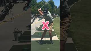 Stop sliding and swaying in the backswing