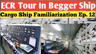 Engine Control Room Tour In Sueazmax Ship | ECR Familiarisation On Cargo Ship | Merchant Navy Ship