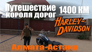 Путешествие в 1390 км из Алматы в Астану на Harley Davidson Road King