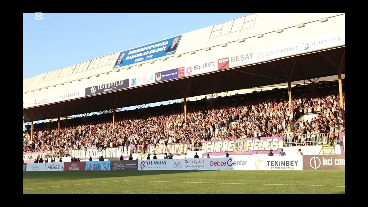 Gebzespor-Aliağa fk tribün videosu.
