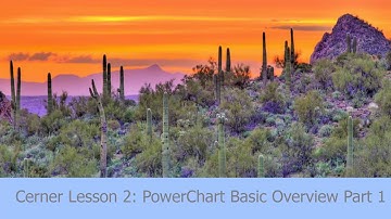 Cerner Demo 02 PowerChart Basic Overview Part1