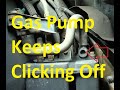 Why Does the Gas Pump Keep Clicking Off When I am Filling Up the Tank?