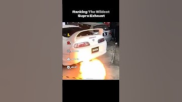 Ranking The Wildest Supra Exhaust