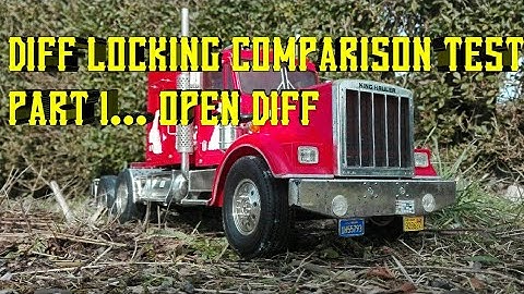 DIFF LOCKING COMPARISON TEST PART 1 | RUNNING WITH OPEN DIFFERENTIAL | TAMIYA KING HAULER RC TRUCK
