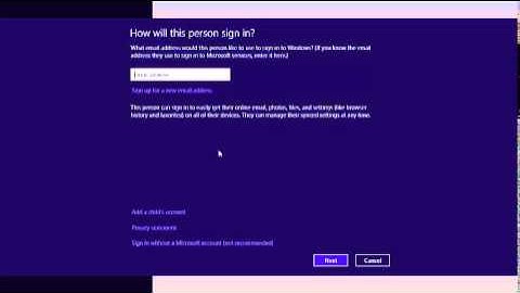 Create a New User Account On Windows 8