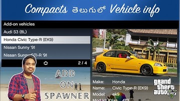 Add-On Vehicle Spawner (2022) Mod In Telugu 🔥 | GTA5 Mod Series #15 | STGW |