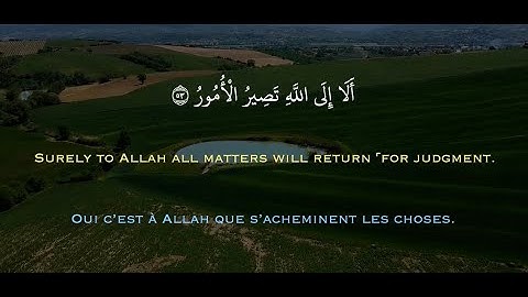 أَلَا إِلَى اللَّهِ تَصِيرُ الْأُمُورُ - أواخير سورة الشورى