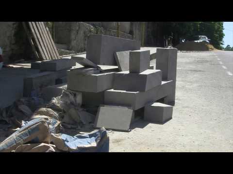 გამსახურდიას ქუჩაზე ტროტუარების მოწყობის სამუშაოები განახლდა