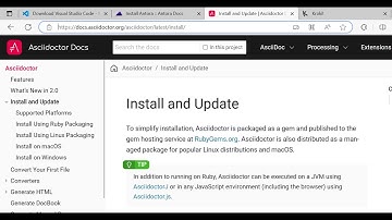 Creating Documents in PDF and HTML format with Asciidoc, Antora, Asciidotor using VS Code.- Part1