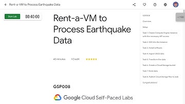 Rent a VM to Process Earthquake Data GSP008
