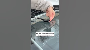 Tự khắc phục lỗi gạt mưa rít kèn kẹt