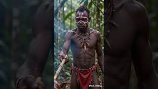 Baka Tribe Survival: Wild Boar Primitive Feast #tribalfood #triballife #shorts