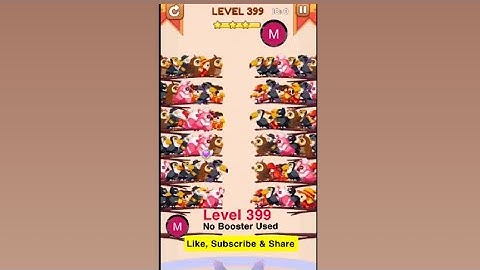 #bird #sort 2 #color #puzzle #level 399 #birdsort #colour #gaming #viral #trending #shorts #solution