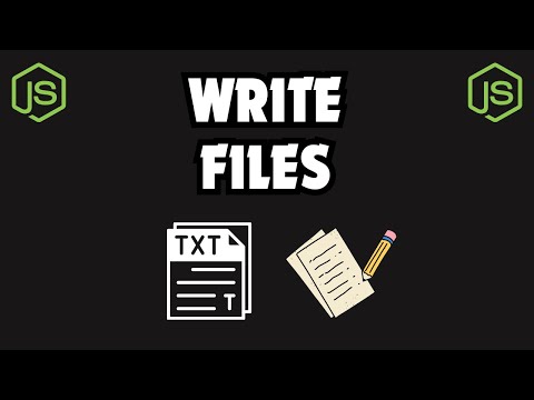WRITE FILES using