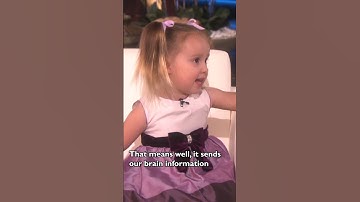 Cute 3-year-old periodic table expert Brielle names elements for Ellen (Part 1)