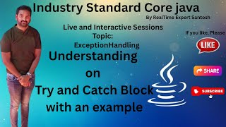 Try and Catch block with an Example| Java Tutorial|Java for beginners 2025|Full Stack Java Training
