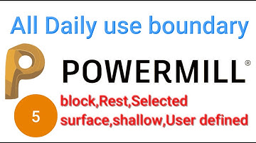 How to create Boundary in powermill 2020|delcam powermill Boundary tutorials in hindi