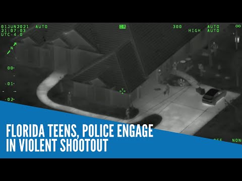 Florida teens, police engage in violent shootout