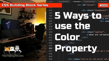 CSS Color Property - 5 ways to use the Color Property - CSS Building Blocks Series - Lesson 3