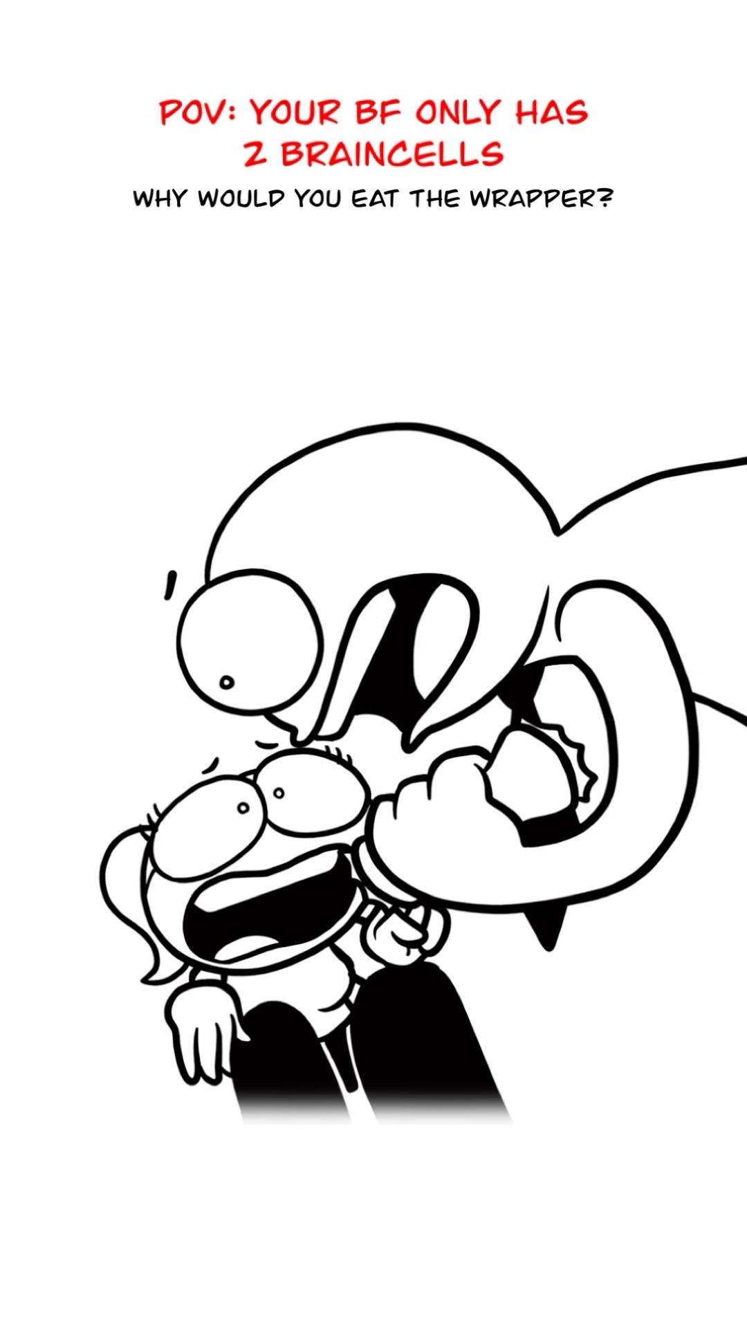 Why Would You Eat The Wrapper? ? (Animation Meme) #shorts