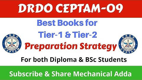 DRDO CEPTAM-09 Best books & Preparation Strategy | Tier-1 and Tier-2|For Diploma and B.Sc both