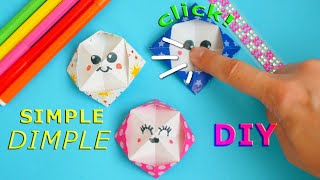 Simple Dimple DIY, Pop it DIY, TikTok fidget toy How to make origami DIMPLE pop it fidget #shorts