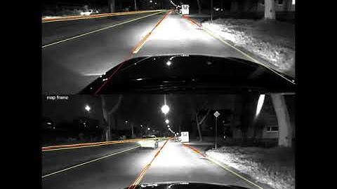 Atlatec video-based map-relative localization - night sequence