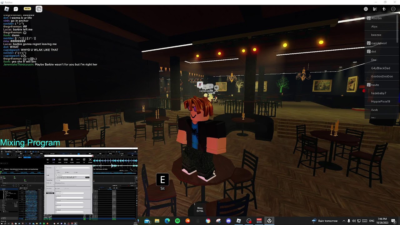 MIXING LIVE IN ROBLOX [DRINKS!] On Tap 17+