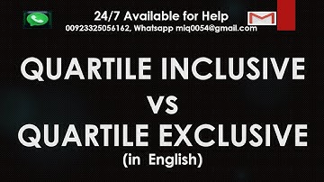 Quartile Inclusive vs  Quartile Exclusive
