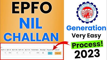 PF Nil Return Filing 2023 🚀 || PF Nil Challan kaise banaye 2023 || How to file EPF Nil Return 2023