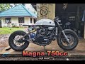 Honda magna 750 caferacer custom bike by SoonthornMotorBuriram #Thailand