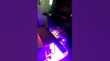 Heidelberg offset printing machine with led uv curing system