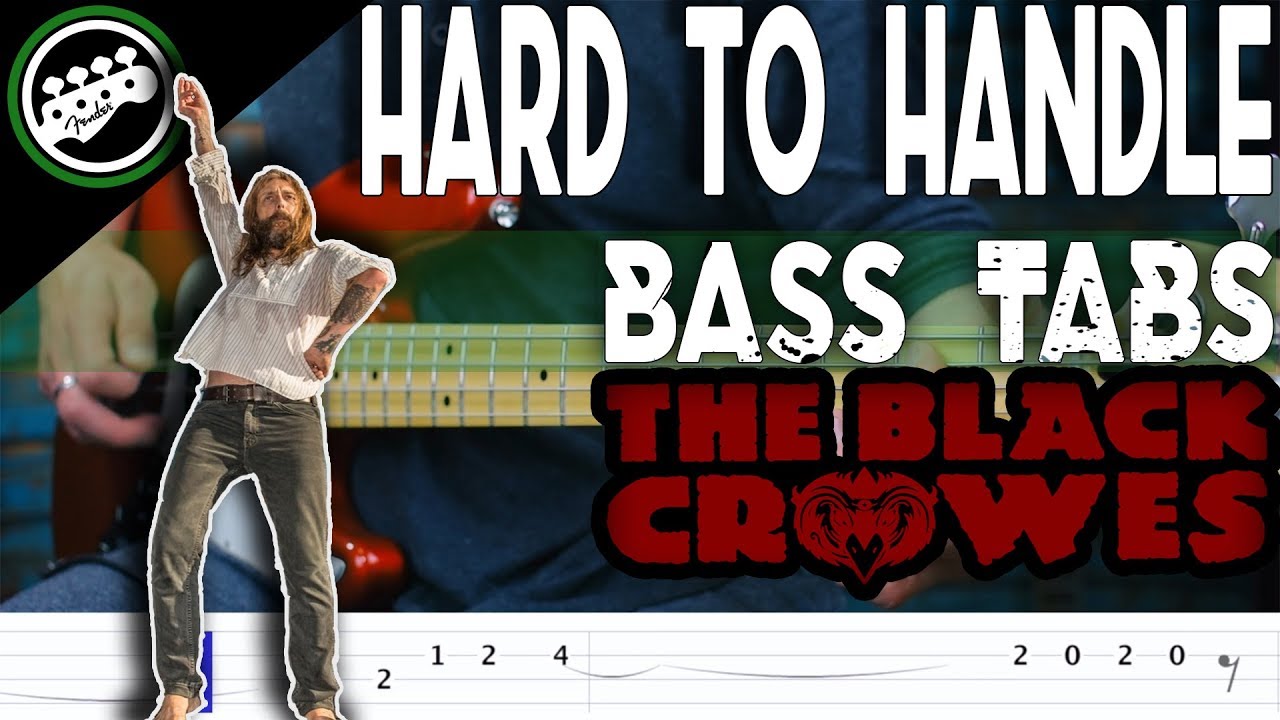 The Black Crowes Hard To Handle Bass Cover With Tabs in the Video